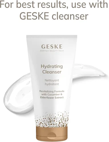 Miniatura 5 de GESKE SmartAppGuided™ Cepillo facial 4 en 1 Cepillo de limpieza facial profesional Cepillo facial de silicona para limpieza de la piel Rosado