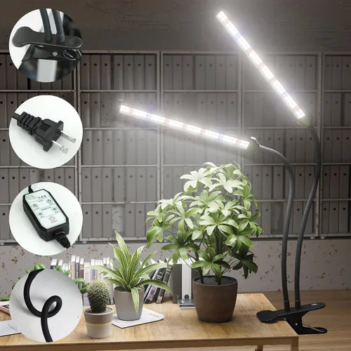 Miniatura 3 de GooingTop Luz LED de crecimiento, lámpara de cultivo de plantas con clip de espectro completo blanco con LED rojo azul de alta potencia para plantas