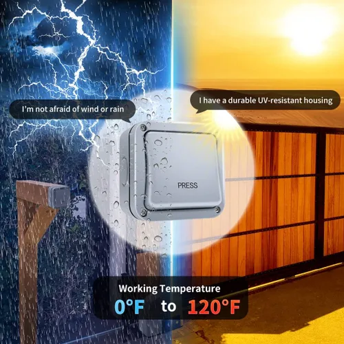Miniatura 4 de TOPENS TC148 - Interruptor de liberación con cable montado en la superficie para abridor automático de puertas, sistema de control de acceso
