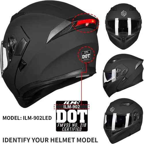 Miniatura 4 de ILM Casco con visera anti-vaho para modelo 902 902L 902BT