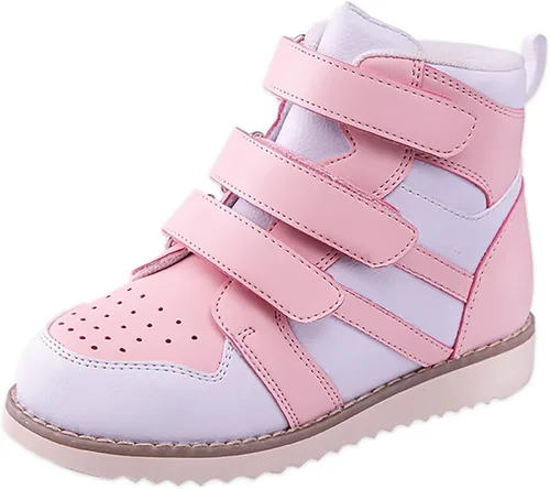 princepard Zapatos ortopédicos para niños y niños, zapatos correctores de espalda alta con soporte de tobillo y arco para niños y niñas