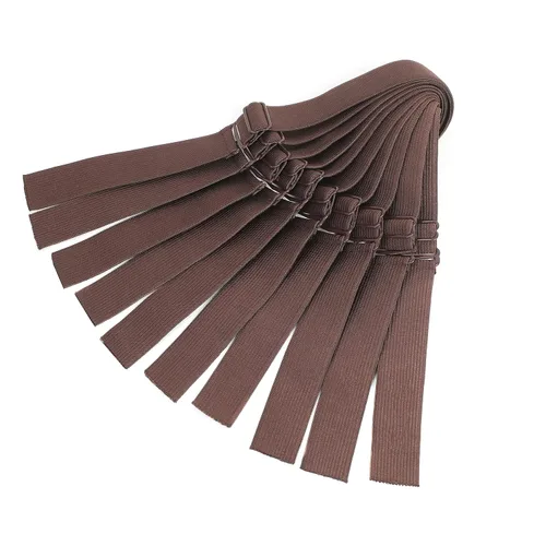 Miniatura 13 de Correas ajustables para pelucas y hacer pelucas, bandas ajustables para peluca (negro, 1 pulgada x 6 piezas)