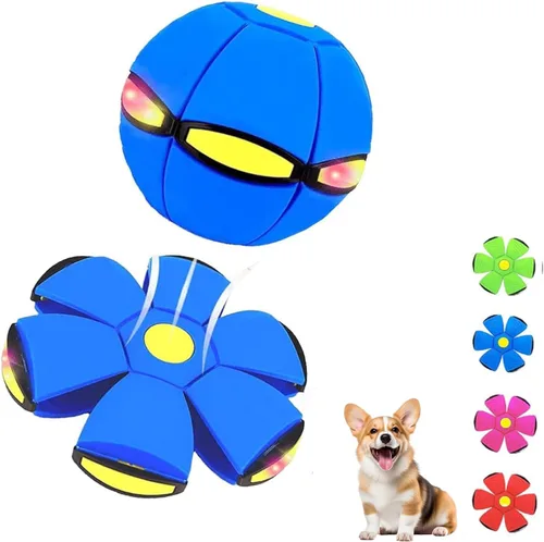 Magic Bouncy Ball - Pelota inflable para niños, tira un disco y atrapa una bola, pelota de fútbol para interiores y exteriores, transformación de