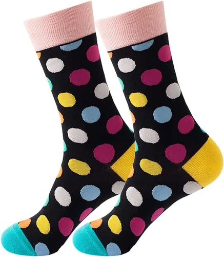 Miniatura 9 de Calcetines de vestir coloridos para hombre, calcetines divertidos y divertidos con estampados de estilo casual loco para hombre