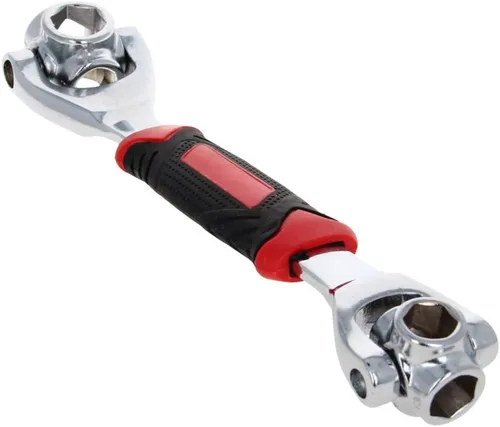 Miniatura 7 de Utoolmart Llave de vaso universal, herramienta multifunción con cabezal giratorio de 360 grados, herramienta de llave de 8 a 0.748 in
