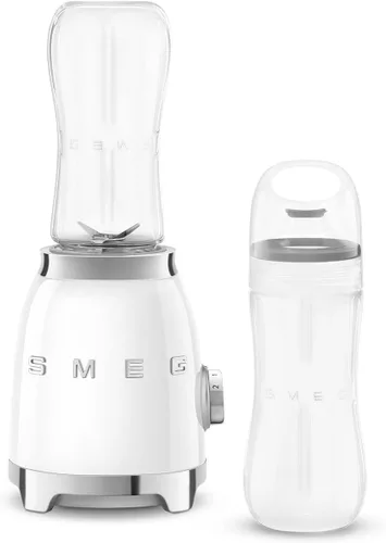 Miniatura 6 de SMEG Licuadora personal estilo retro de los años 50 con perilla retroiluminada y dos botellas de 20.3 fl oz sin BPA