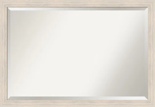 Miniatura 33 de Amanti Art Espejo de pared, espejo de marco de madera blanca lavada para decoración de pared o uso como espejo de baño para sobre el fregadero