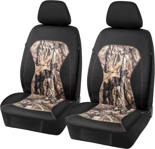 Miniatura 10 de MOSSY OAK Fundas de asiento de camuflaje con respaldo bajo, compatibles con airbag, ajuste universal, se adaptan a la mayoría de asientos