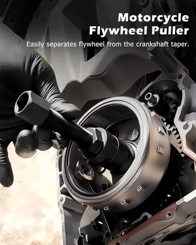 Miniatura 2 de DAYUAN Extractor de volante de motocicleta con 10 unidades de diferentes tamaños de extractores, compatible con motores pequeños en motocicletas