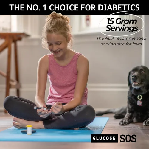Miniatura 7 de Bolsas de polvo de glucosa Glucose SOS con dextrosa natural, absorción rápida que se disuelve instantáneamente en la boca sin necesidad de agua