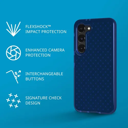 Miniatura 2 de tech21 Evo Check - Funda para Samsung Galaxy S23, protección contra caídas de 16 pies, a prueba de golpes, resistente a los golpes y a los arañazos