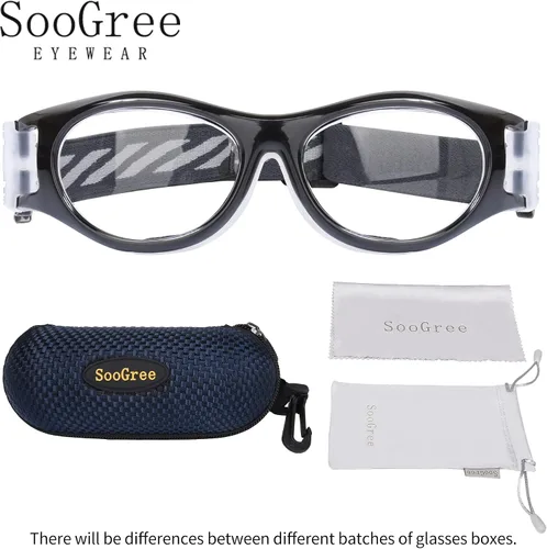 Miniatura 8 de SooGree Gafas deportivas para niños – Gafas de baloncesto y fútbol – Gafas de seguridad para niños – Anteojos antigolpes – Marco 7-14