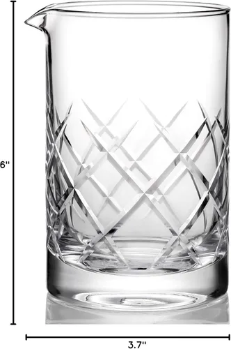 Miniatura 7 de Hiware Profesional 24 oz Vaso Mezclador de Cóctel, Vaso Mezclador de Cristal Sin Costuras de Fondo Grueso