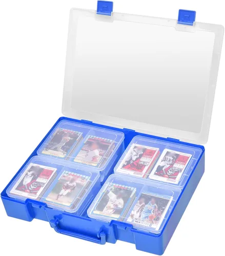 Miniatura 12 de ALCYON 1600+ Caja de Almacenamiento para Tarjetas de Béisbol, Organizador de Tarjetas Deportivas, Estuche de Plástico Duro Compatible con Tarjetas