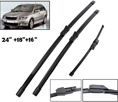 Miniatura 2 de Wiper Front & Rear Wiper Blades Set Compatible with Skoda Superb B6 Combi Estate 2008-2015 Windshield Windscreen Window 24"18"16
