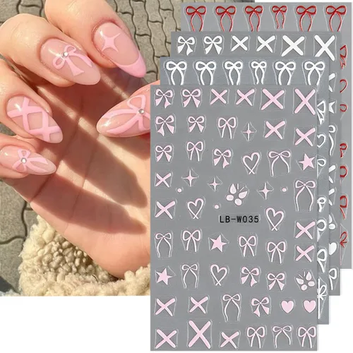 Miniatura 8 de 7 hojas de calcomanías de uñas del día de San Patricio para arte de uñas, calcomanías autoadhesivas 3D de trébol verde, diseño de uñas irlandesas