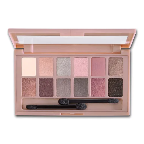 Miniatura 2 de Maybelline The Blushed Nudes Paleta de sombra de ojos, 12 tonos mate pigmentados y brillantes, polvo mezclable, 1 unidad NUDES BLUSHED