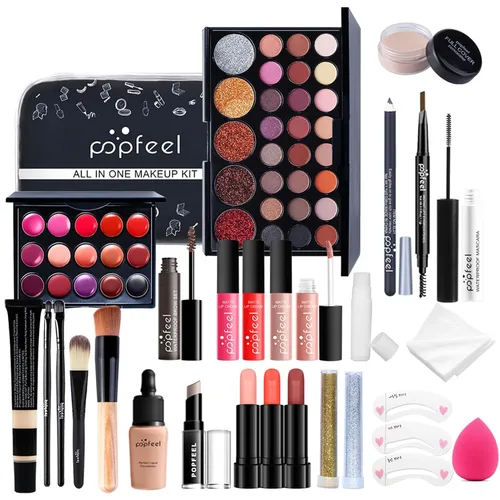 Miniatura 14 de Kit de maquillaje todo en uno rosa intenso para mujeres, kit completo, regalo de maquillaje para el día de la madre, para mujeres y niñas, paquete