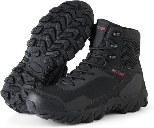 Miniatura 2 de Kervaky Botas tácticas militares para hombre, botas de trabajo ligeras, botas de senderismo