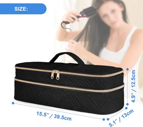 Miniatura 6 de Fasrom Estuche de Viaje de Doble Capa Compatible con REVLON Cepillo Secador de Pelo de un Solo Paso y Volumizador Original 1.0, Plus 2.0 y Estiliza