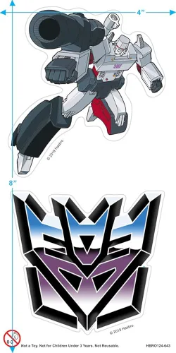 Miniatura 3 de Popfunk Classic Transformers Decepticon Airbrush Logo Sudadera con capucha y calcomanías