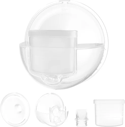 Paruu P10 - Juego completo de tazas de colector, piezas originales de extractor de leche, accesorios de repuesto para extractor de leche portátil, 1