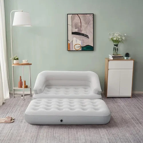 Miniatura 2 de Sofá cama inflable, sofá inflable para camping, impermeable, negro