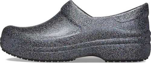 Miniatura 7 de Crocs Zuecos Neria Pro II para mujer, zapatos de trabajo antideslizantes, Negro