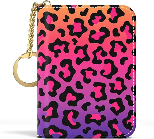 Miniatura 22 de Aiawoxc - Tarjetero para Tarjetas de Crédito para Mujer, Pequeño Organizador de Tarjetas de Negocios de Cuero Delgado con RFID, Cremallera