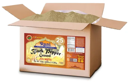 Miniatura 4 de Rani - Polvo fino de pimienta negra de 80 malla, 400 onzas, caja a granel de 25.0 lbs ~ Todo natural Vegano Apto para gluten Sin OMG Kosher