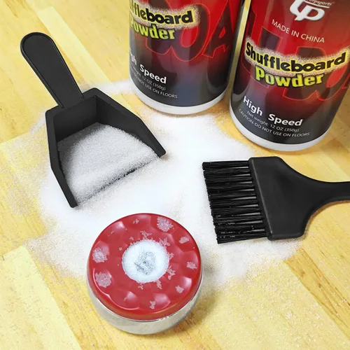 Miniatura 6 de Shuffleboard Sand Wax High/Medium Speed Shuffleboard Powder Set, Shuffleboard Sand with Mini Brush Set