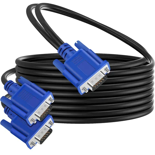 Miniatura 8 de Cable divisor VGA 1080P Dual VGA Monitor Y Cable 1 macho a 2 hembra Cable adaptador solo para duplicación de pantalla – 1.5 pies