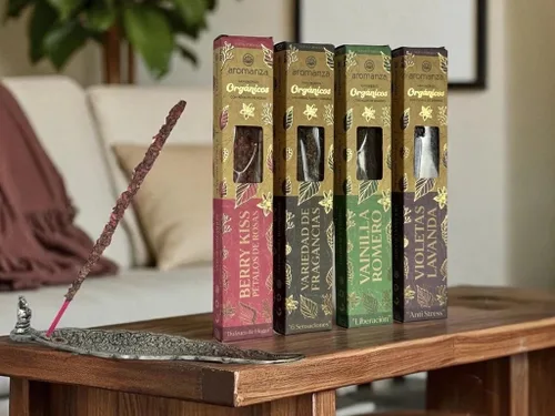 Miniatura 2 de Varillas de incienso orgánico 6 u Berry Kiss - Aroma dulce y romántico para relajación, creatividad y cuidado personal Aromaterapia afrutada