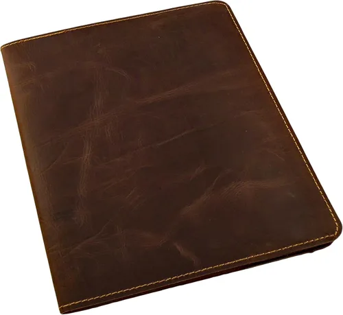Miniatura 6 de Rustic Ridge - Cuaderno de composición de cuero recargable, funda de cuaderno de composición, funda de cuero para cuaderno, se adapta a Moleskine XL