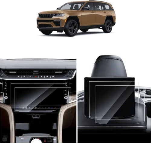 Miniatura 12 de SKTU Protector de pantalla para Jeep Grand Cherokee 2021 2019-2021 Grand Cherokee 8.4 pulgadas navegación 2021 Grand Cherokee Accesorios vidrio