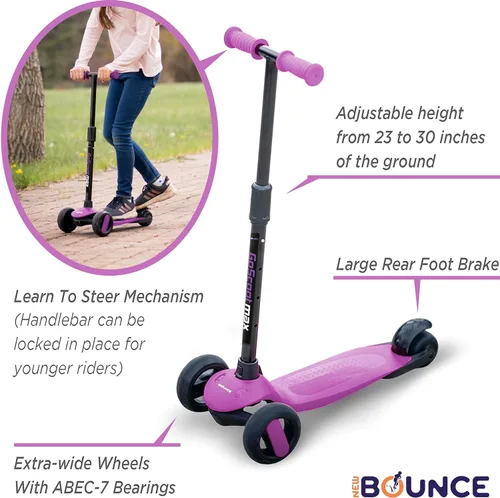 Miniatura 2 de New-Bounce Scooters para niños pequeños – Scooter de 3 ruedas para niños con manubrio ajustable – El GoScoot MAX es perfecto para niños y niños