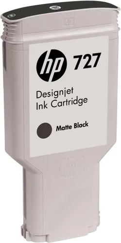 Miniatura 2 de HP Cartucho de tinta de alto rendimiento negro mate 727, C1Q12A