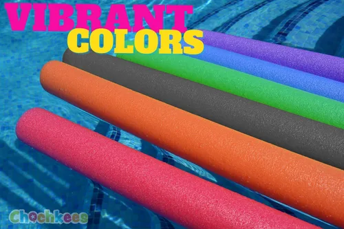 Miniatura 5 de Tubo de espuma de fideos flotantes para piscina, fideos gruesos para flotar en la piscina, varios colores, 52 pulgadas de largo Negro/Verde