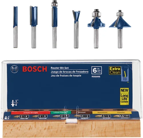 Miniatura 2 de BOSCH RBS006 Juego de 6 piezas de brocas con vástago de 1/4 pulg. con punta de carburo multiuso surtido con estuche de almacenamiento incluido