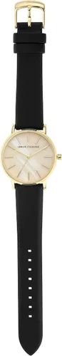 Miniatura 6 de AX Armani Exchange Reloj para mujer, reloj de tres manecillas para mujer con correa de acero inoxidable o cuero