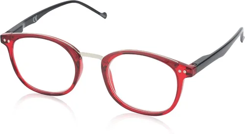 Miniatura 8 de In Style Eyes Gafas de lectura modernas, montura completa, estilo ovalado clásico, marco ligero con bisagras de resorte de metal, color negro, 1.0 x