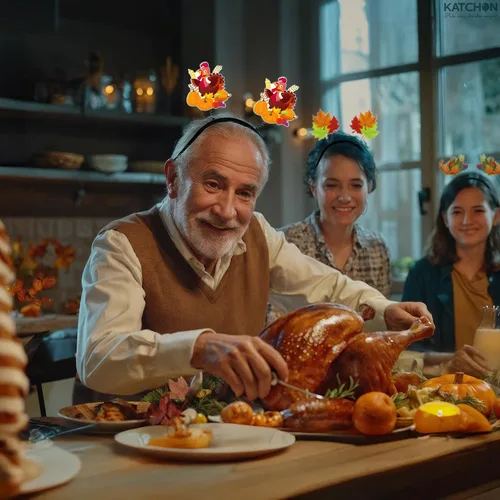 Miniatura 5 de KatchOn, Diademas de Acción de Gracias, paquete de 18 Diademas de pavo para fiestas de Acción de Gracias Decoraciones de Acción de Gracias