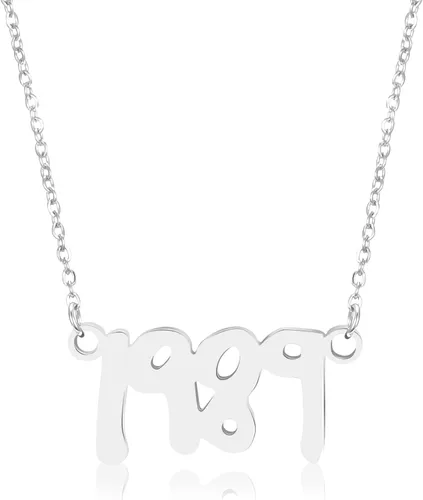 pddstance Collar de plata 1989, colgante de patrón de álbum de cantante de reputación, regalo para fanáticos de la música