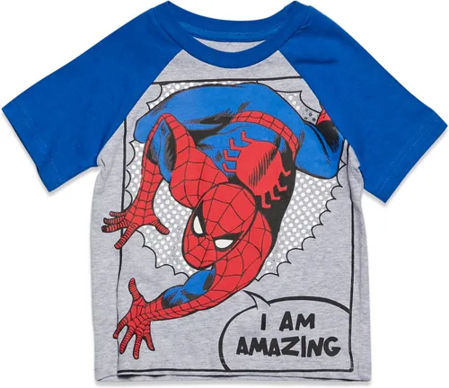 Miniatura 2 de Marvel 4 Pack Athletic T-Shirts Toddler to Big Kid Sizes (2T - 18-20)