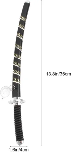 Miniatura 2 de Abaodam Mini espada de juguete de plástico samurái japonés conjunto de juguetes de Halloween Dress Up Props Espada