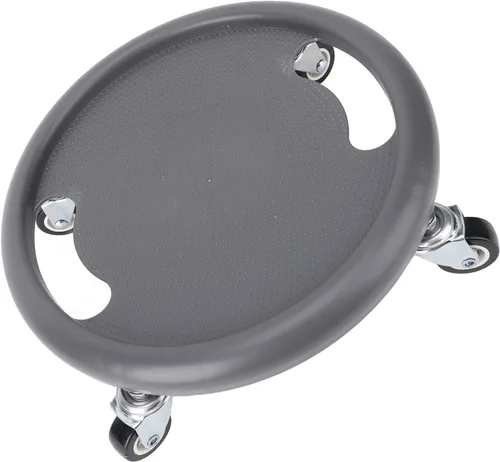 Miniatura 8 de Entrenador de 4 ruedas para mayor fuerza del núcleo y disco deslizante de rodillo de fitness, dispositivo de entrenamiento premium inodoro con Gris