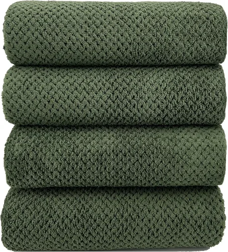 Miniatura 16 de YTYC Toallas, toallas de baño extra grandes de 29 x 59 pulgadas para baño, toallas de ducha súper suaves de secado rápido, peso ligero, microfibra
