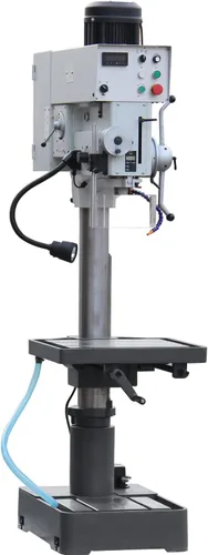 Miniatura 12 de KAKA INDUSTRIAL Prensa de taladro de piso, oscilación de 26 pulgadas, perforación máxima de 1.57 pulgadas, 2.2 kW 220 V trifásica, 8 velocidades