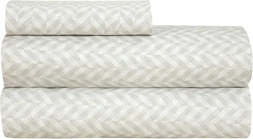 Miniatura 52 de Royale Linens - Juego de sábanas de 400 hilos, 100 % algodón cultivado en EE. UU., 4 piezas, sábana de satén, tamaño Queen - 1 sábana bajera, 1