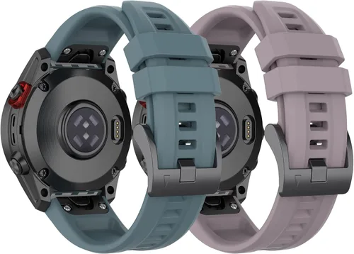 Miniatura 10 de Correas de repuesto para Garmin Fenix 7X, Fenix 6X/Fenix 5X Quickfit, silicona suave, repuesto para Garmin Tactix 7/instinct 2X/Quaitx 3/Tactix DELTA